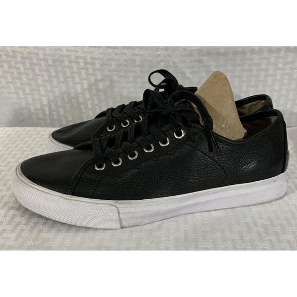 Sorel Caribou Mens Sneakers Size 8 Black Leather Low - Picture 1 of 7